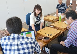 田村千明三段の指導碁