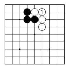 コツ：切ればアタリになる二線のナナメは見逃さない