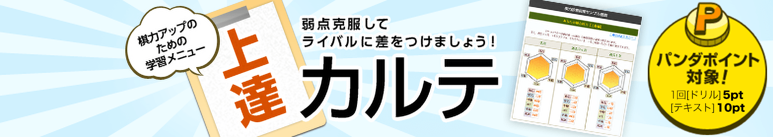 棋力アップのための学習メニュー 上達カルテ