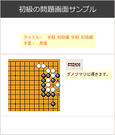 初級の問題画面サンプル